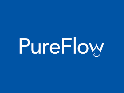 PureFlow - Minimal Typography Logo
