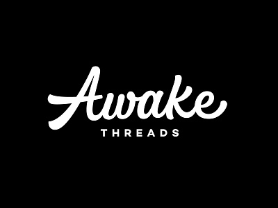 Awake Threads - Hand drawn Typography logo artwork brand identity branding brush calligraphy creative custom design hand drawn hand lettering handlettering lettering lettering artist lettering logo logo logodesigner logotype designer portfolio typography vector