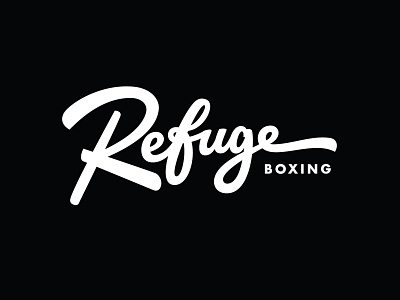 Refuge Boxing artwork brand identity branding brush calligraphy creative custom design hand drawn hand lettering handlettering lettering logo logodesigner logotype portfolio tshirt design typography typography art vector