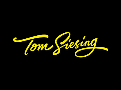 Tom Siesing brushlettering calligraphy creative handlettering lettering lettering logo letteringartist logo design logodesigner logotype signature signature logo uniquelogo vlog logo