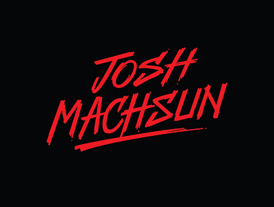 Josh Machsun brush lettering calligraphy creative custom custom lettering customtype dry brush hand drawn hand lettering handlettering lettering logo logo design logotype personal branding portfolio typography unique logo urban design vector