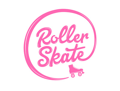 Roller Skate brand identity brush lettering calligraphy creative custom lettering customlogo feminine logo hand drawn hand lettering hand lettering logo lettering lettering artist lettering logo logo logo design logotype logotype design pink logo roller skate typogaphy