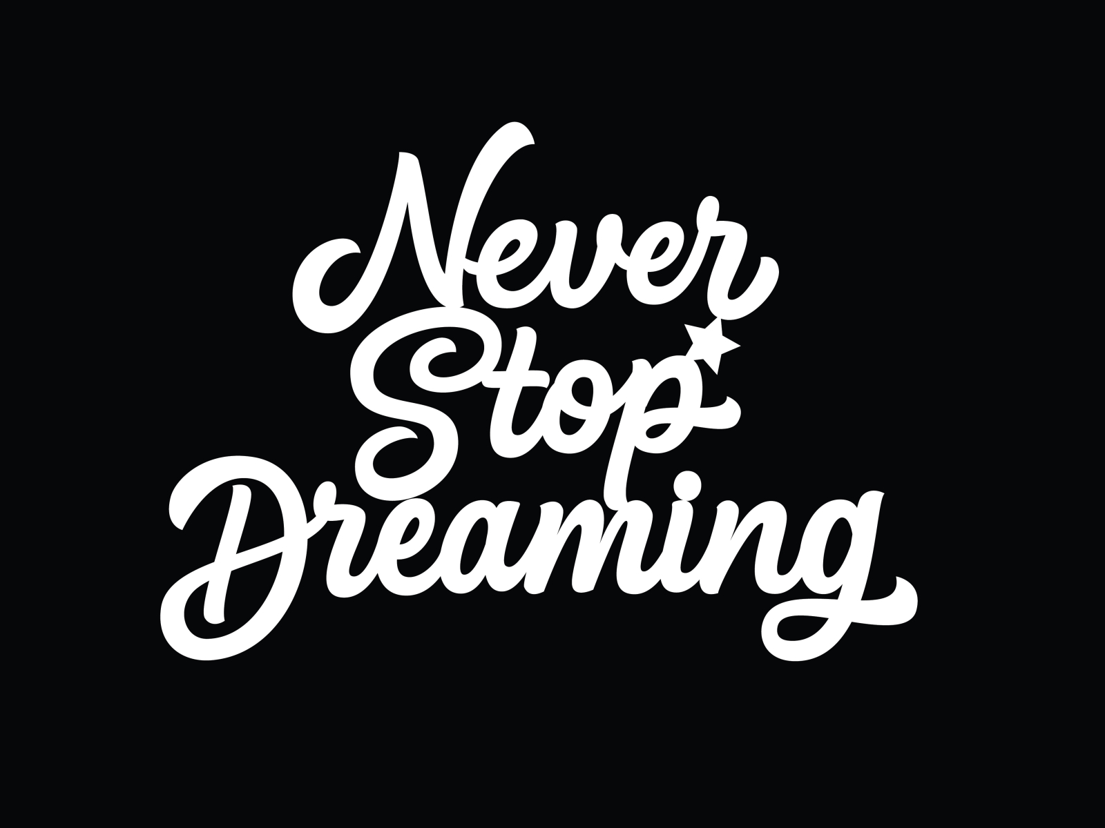 Never stop dreaming перевод