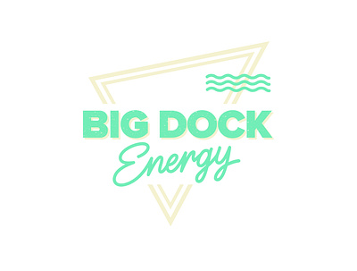 Big dock Energy 70s 80s style beach logo behance bold font branding creative custom energy logo hand drawn lettering lettering logo logo logo design logodesigner logotype portfolio typeface typography vintage logo