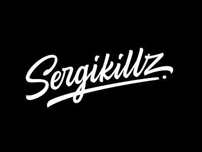 Sergikillz brand design brushlettering calligraphy calligraphy and lettering artist calligraphy logo creative custom customlogo customtype hand drawn hand lettered hand lettering handlettering lettering logo logotype musician musicianlogo portfolio typography