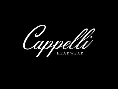 Cappelli Headwear calligraphy clothing label clothinglogo creative custom custom lettering custom type customtype hand drawn hand lettering handlettering lettering lettering logo logotype minimalist logo modern logo modern typography portfolio script lettering typography