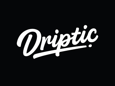 Driptic apparel logo calligraphy creative custom custom lettering custom logo custom typography hand drawn handlettering lettering lettering artist lettering logo logotype merch design portfolio tshirt tshirt typography typography typography design vector