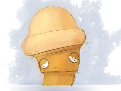 Sad Soy Cone Sketch cream ice sketch