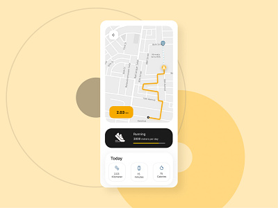 Location tracking UI daily ui hd light location tracking map minimal ui ux