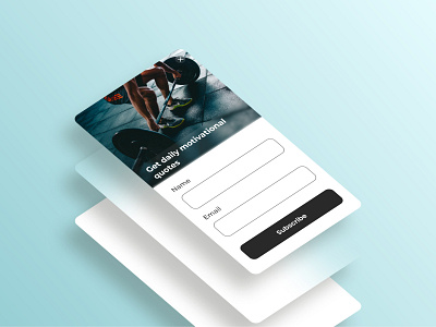 Subscribe form UI card daily ui form minimal subscribe ui ux