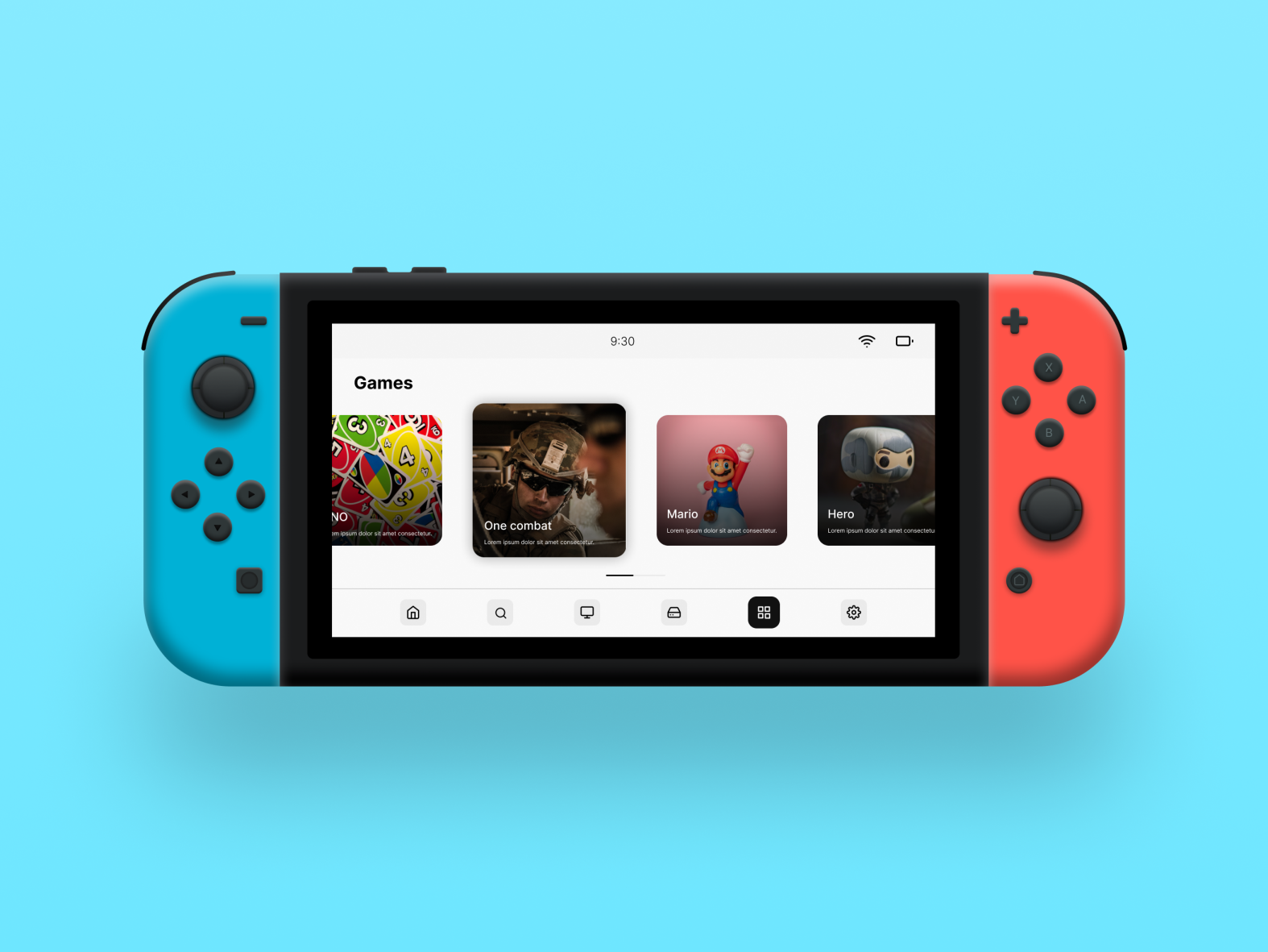 Nintendo switch by Pavithran N on Dribbble