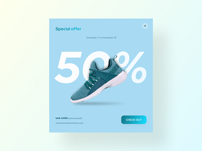 Special offer card card design daily ui minimal special offer ui ux