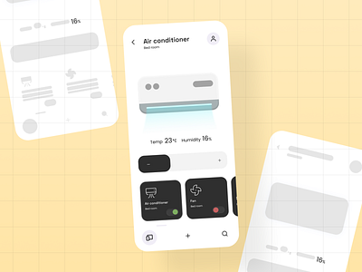 Home monitoring dashboard app daily ui design minimal ui ux