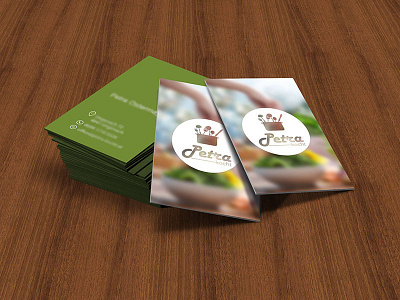 Business Card business card delivery food print