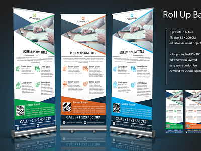 Roll Up Banner Design By Nadim Ahmed Sujon On Dribbble