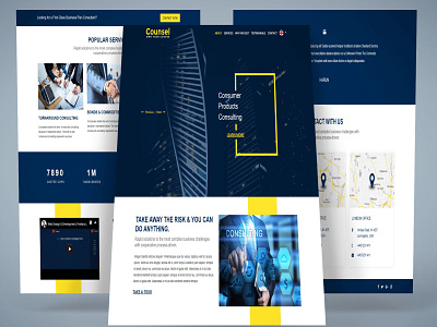 Counsel Mockup design psd design template web website website design