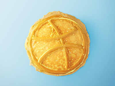 pancccake 3d backetball illustrarion pancake