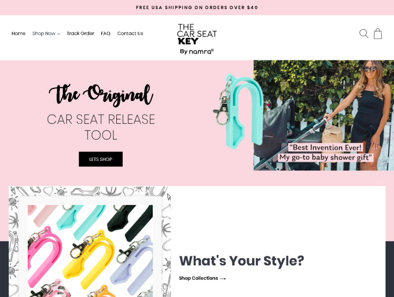 the car seat key discount code
