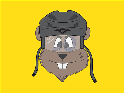 Goalphers Mascot gopher hockey illustration mascot