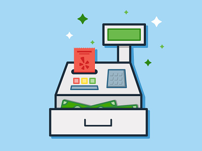 Cash Register cash register icon iconography illustration money sale