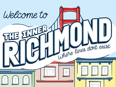 Inner Richmond lettering & illustration