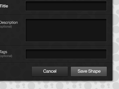 Save Shape Dialog