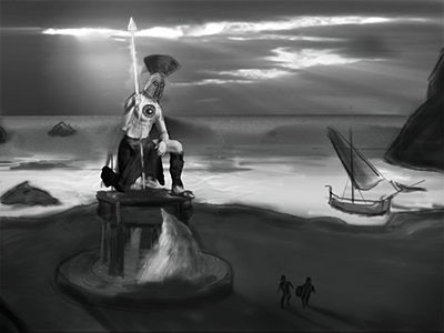 Talos (Jason and the Argonauts) Concept speedpaint concept art photoshop speed paint