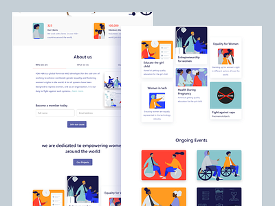 FOR HER equality uxdesign web design website