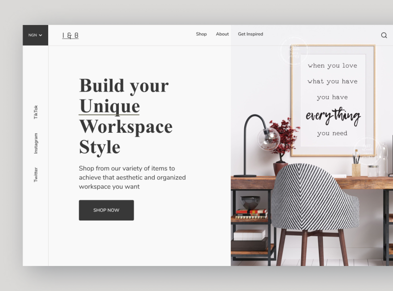 e-commerce site for your workspace essentials by Deborah Adesipe on ...