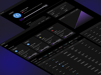 Crypcentra - Vault Staking dark theme defi desktop ui ux design web design