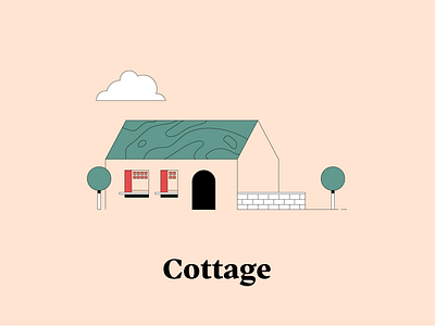 C is for Cottage cottage dwellingsfromatoz house illustrationchallenge