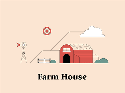 F is for Farm House dwellingsfromatoz farm farmhouse illustrationchallenge