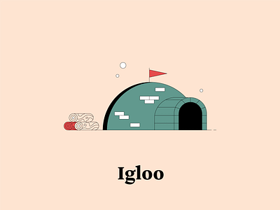 I is for Igloo cold dwellingsfromatoz igloo illustrationchallenge snow