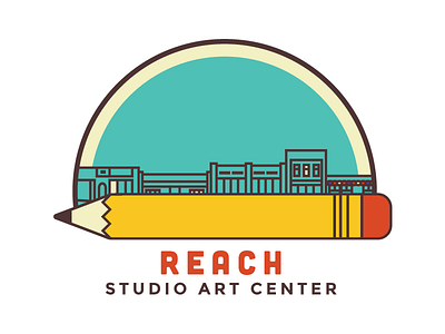 Reach art branding lansing logo pencil storefront