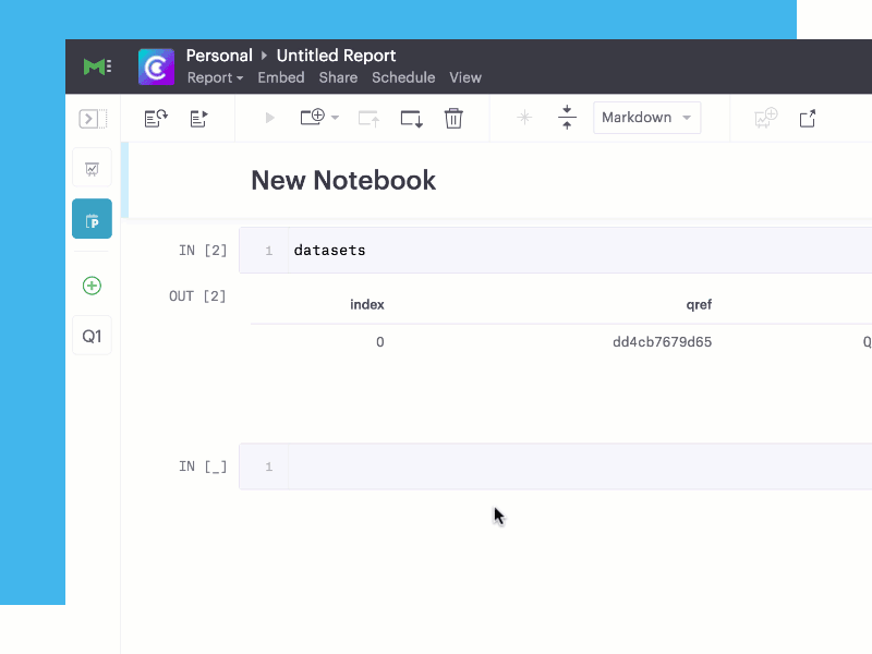 Navigating Notebooks analytics mode notebooks python r