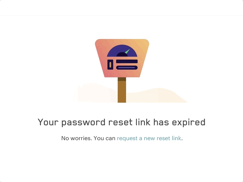 No More Quarters illustration animation meter parking errormessage resetpassword analytics mode
