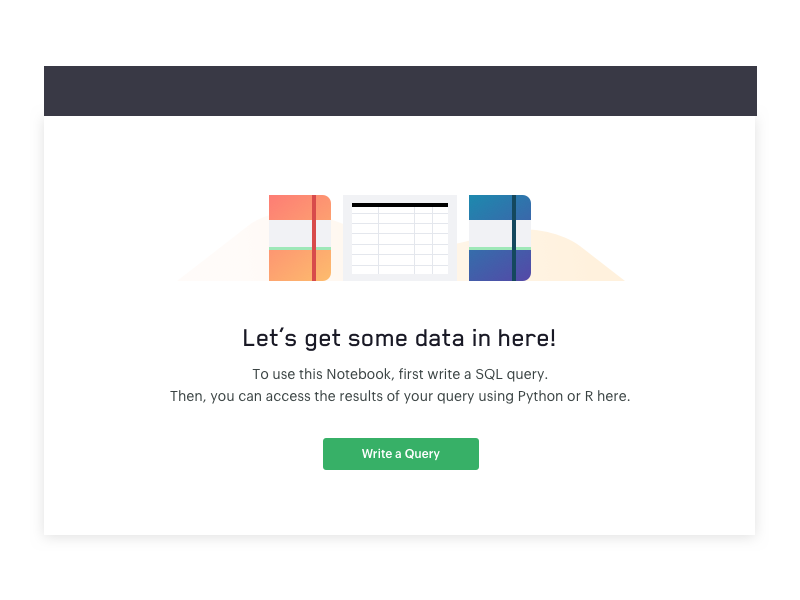 Notebooks for Notebooks illustration r python notebooks emptystate data mode