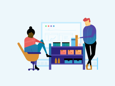 Illustration UI kit! analytics collaboration people data ui illustration