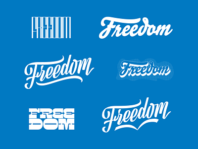 Freedom Type Exploration custom type design freedom hand lettering lettering
