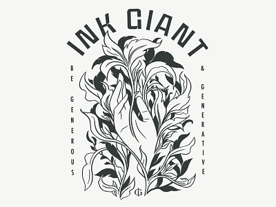 Ink Giant Shirt generative generous giant growth hand hand drawn illustration ink ink giant shirt wilderness