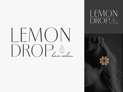 Lemon Drop Hair Salon Logo hair hair salon lemon lemon drop logo