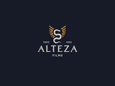 Alteza Films Logo branding filmmaker films kukulkan logo mayan snake wings