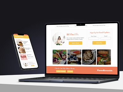 Responsive Design for Food Blog