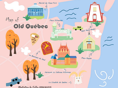 A map of Old Quebec