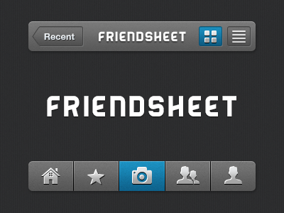 Friendsheet Mini Ui camera facebook friend friendsheet ios navigation noise pink shot toggle ui user