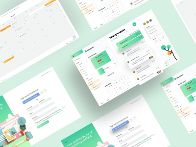 Home page app calander dashboard design figma green home homepage landingpage regeneration scedual sign in sign up signup ui uiux ux web design webapp