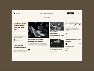 News paper app balck blackandwhite blog branding design figma icon minimal typography ui uiux ux web design