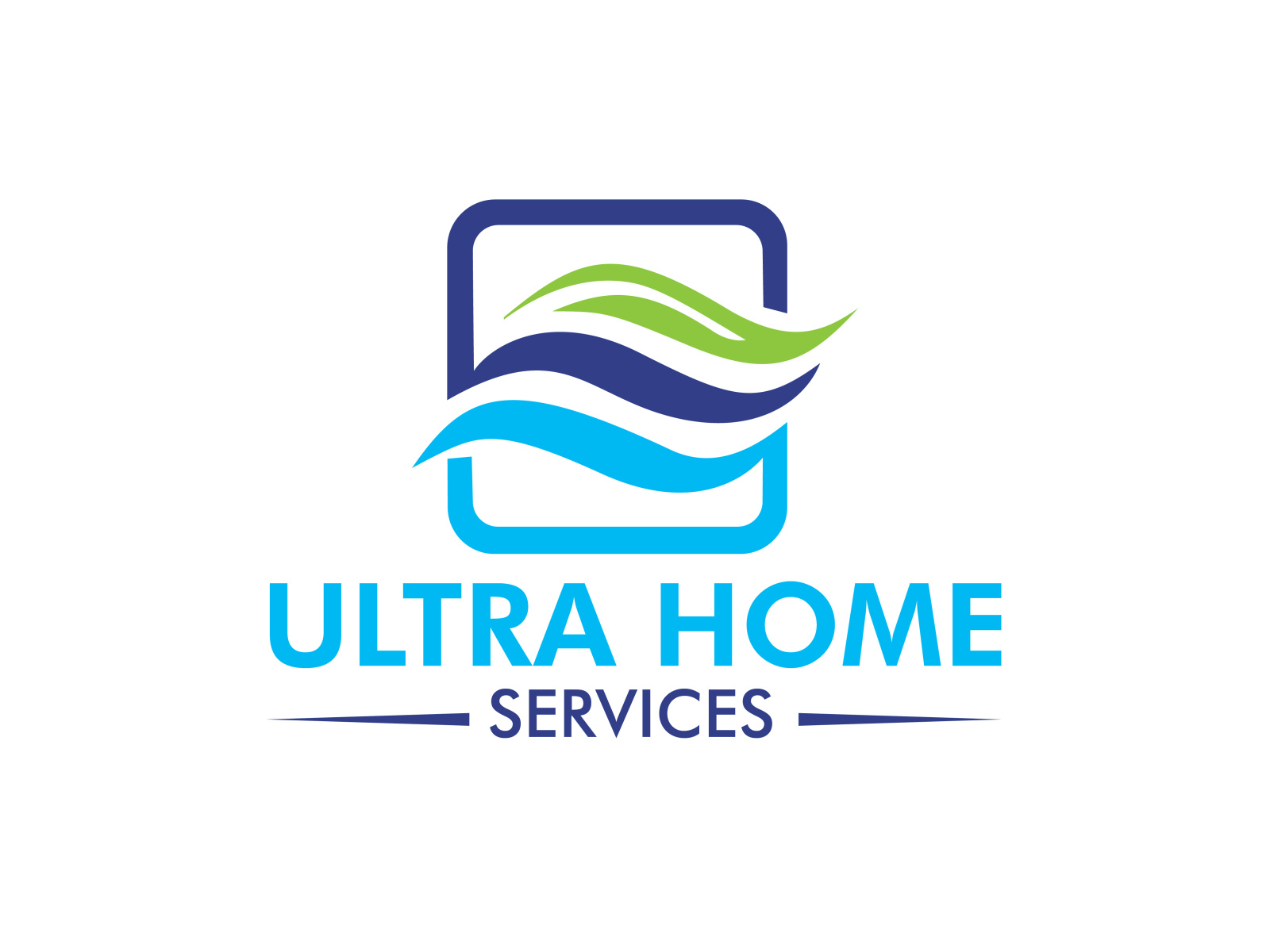 Ultra Home Services logo by Zeeb Afridi on Dribbble
