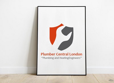 Plumber Central London amazing logo app branding design flat illustration minimal typography vector web