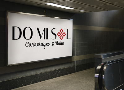 Domisol Carrelages & Bains amazing logo best logo branding business ceramics design house logo logo shop logo typography web website